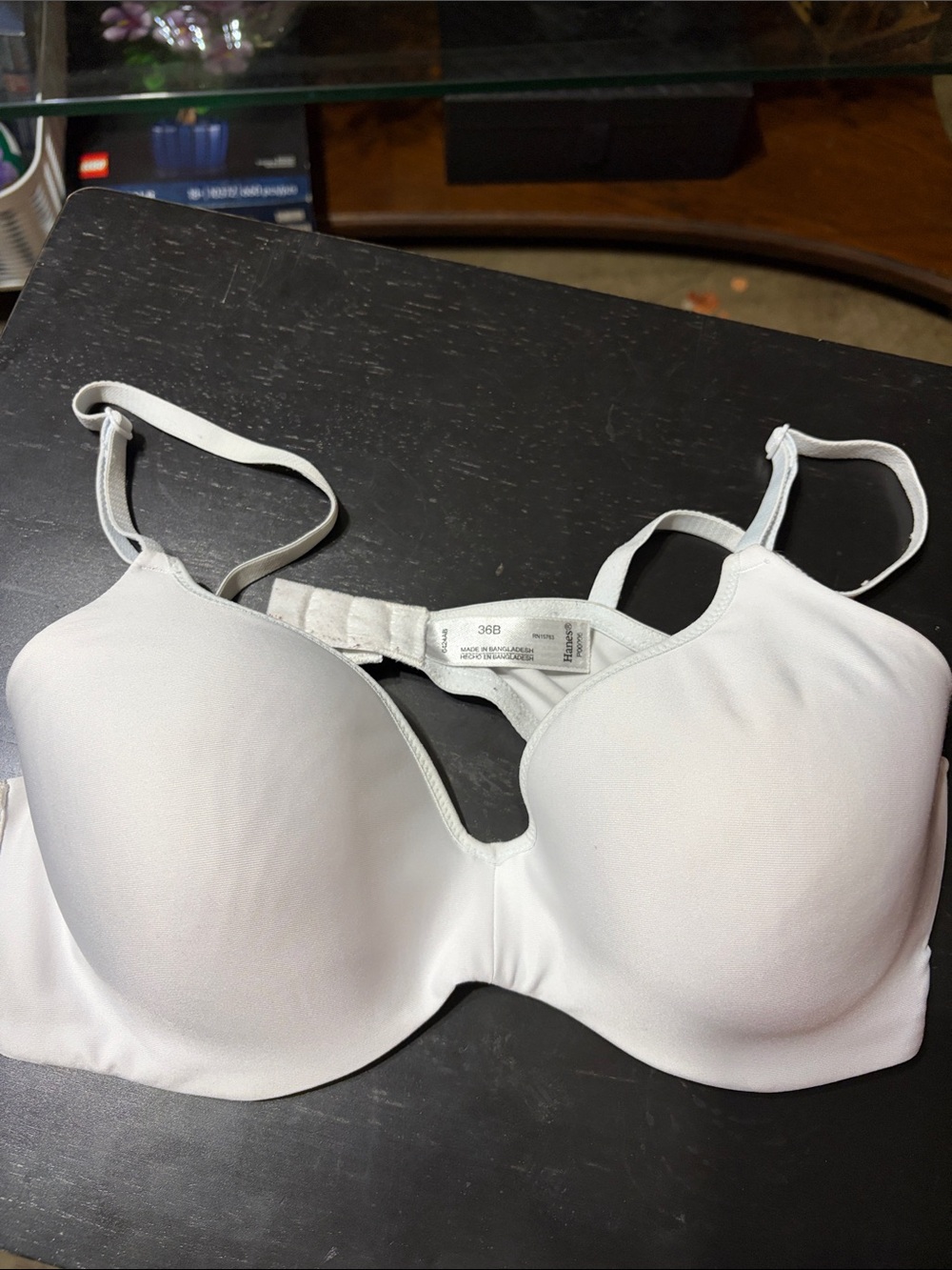 Hanes White Molded T-Shirt Bra